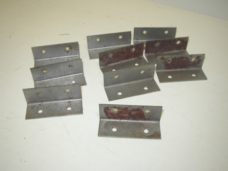 Chuck E Cheese Memory Match Cabinet Corner Brackets (Item #33) (Some Have A Little Rust On Them) (1 x 1 X 3in Long) $14.99